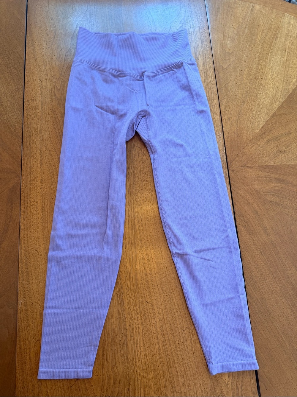 PINK Victoria secret leggings -  Lilac Purple Ribbed Leggings